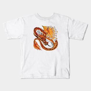 Dragon Sketch Color Kids T-Shirt